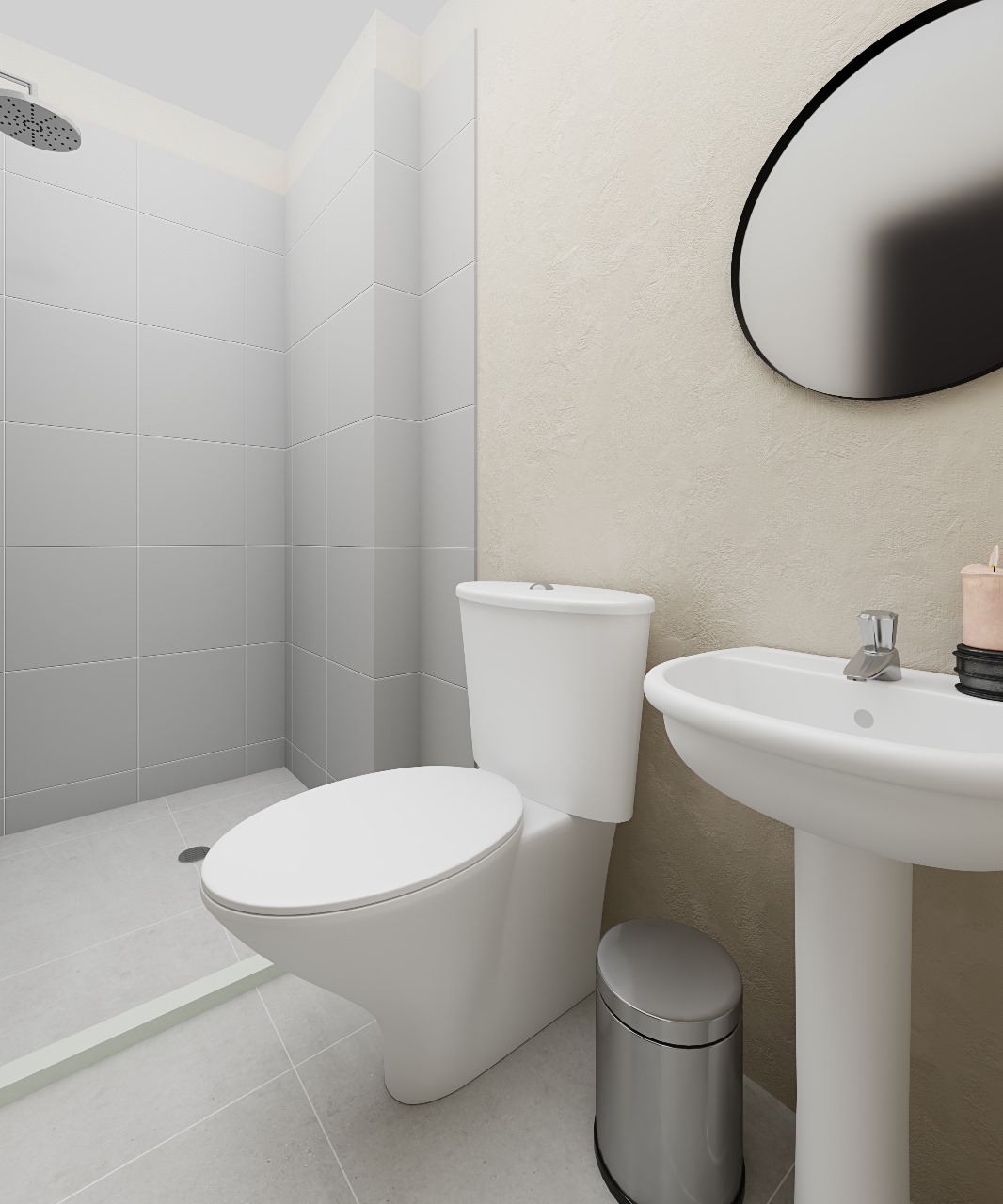 Baño de los apartamentos en Calarcá