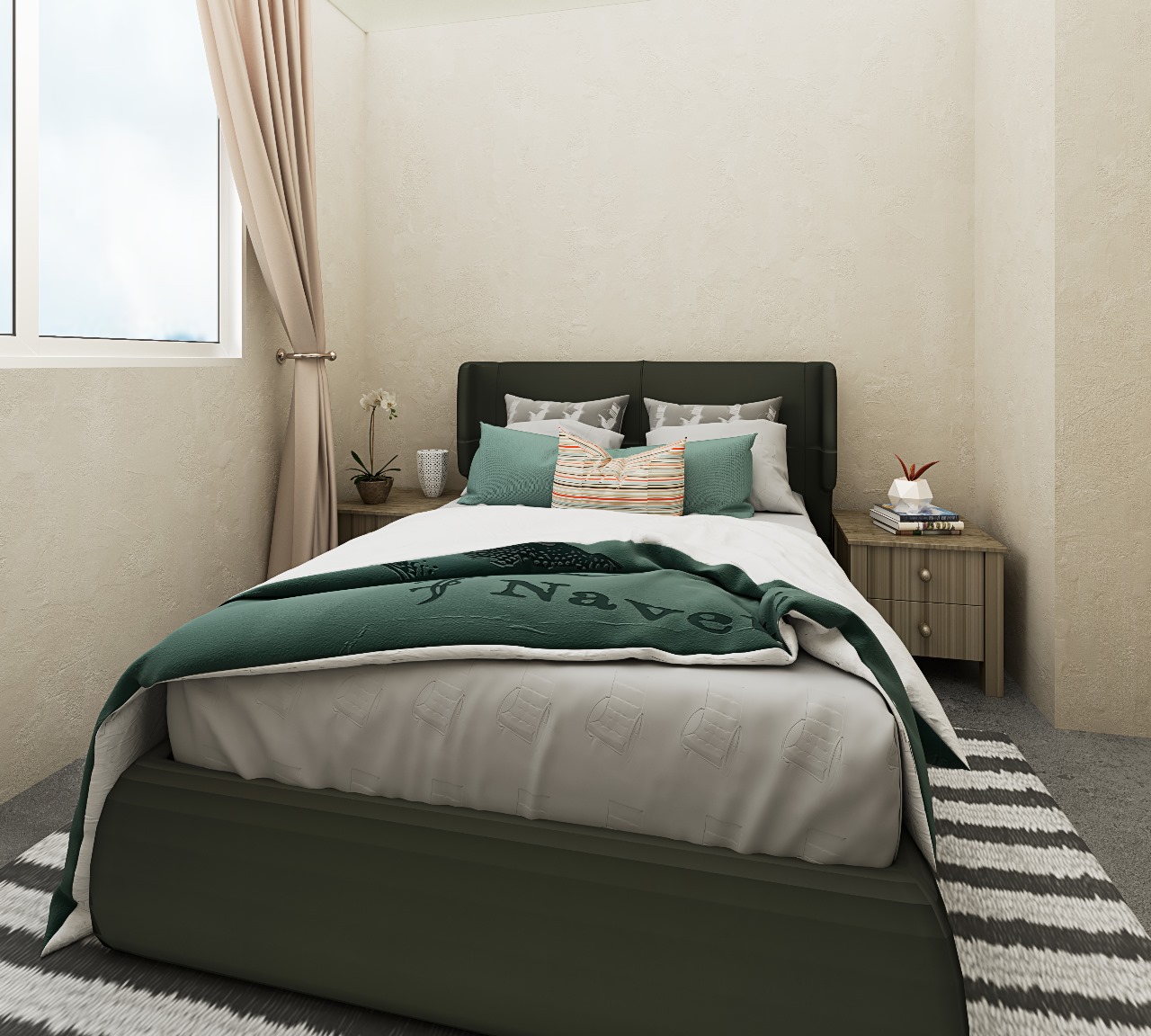 Habitación principal de los apartamentos en Calarcá