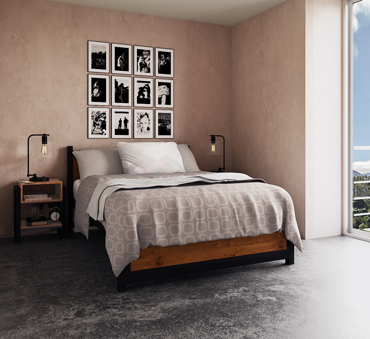 Habitación principal de las casas campestres en Calarcá