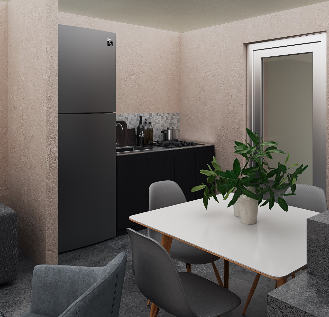 Cocina de las casas campestres en Calarcá